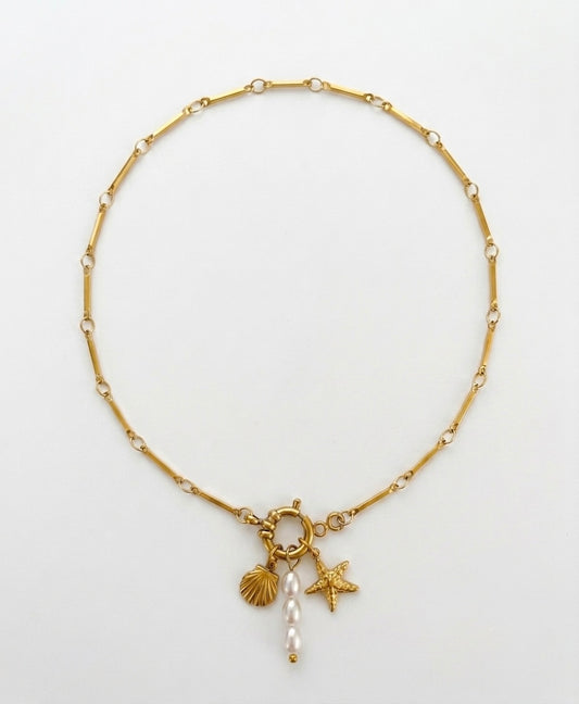 Seaside Charm Pearl Necklace