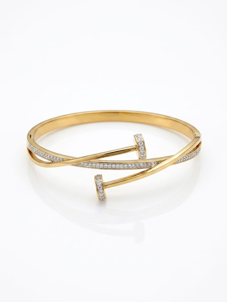 Radiant Cross Pavé Cuff Bracelet