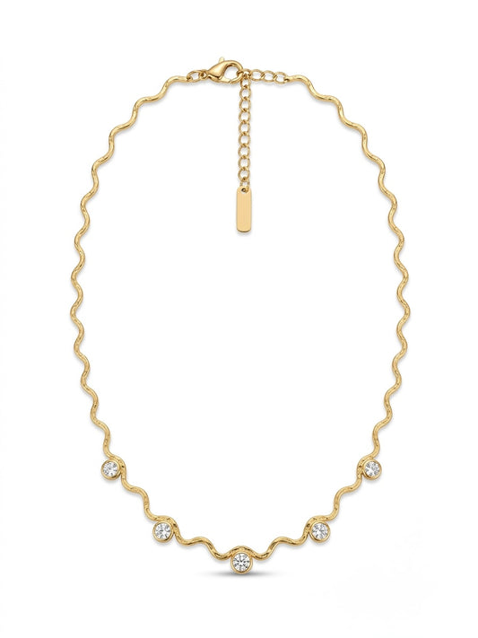 Aurora Wave Crystal Necklace