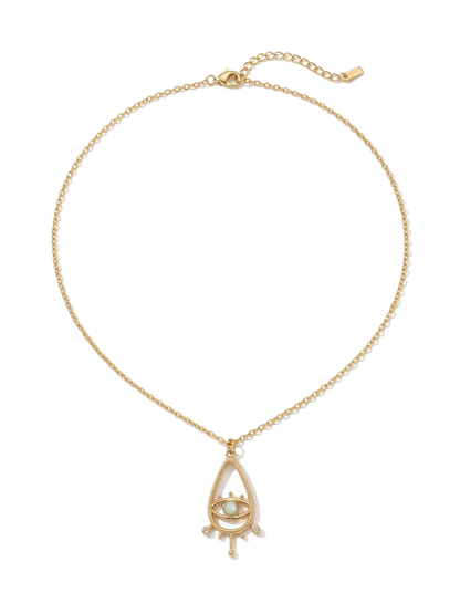Mystic Eye Teardrop Necklace