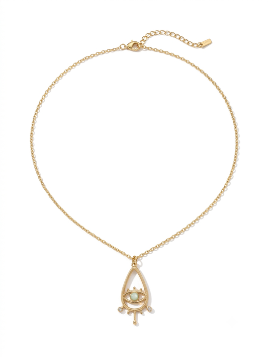 Mystic Eye Teardrop Necklace