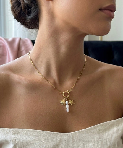 Seaside Charm Pearl Necklace