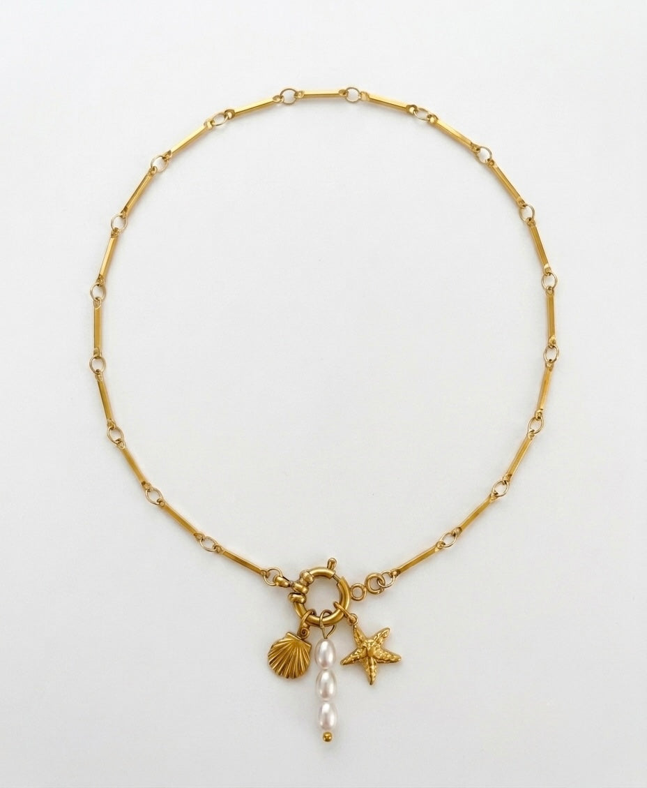 Seaside Charm Pearl Necklace