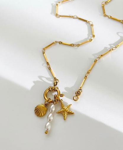 Seaside Charm Pearl Necklace