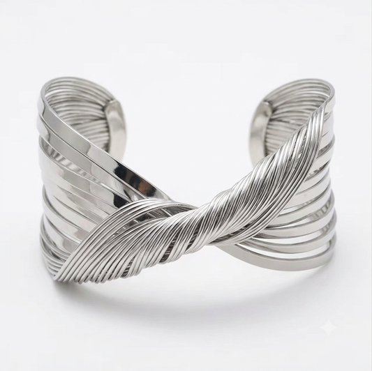 Infinity Twist Cuff Bracelet
